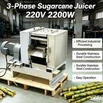 220V 3 Phase Electric Sugarcane Juicer Rollers Industrial Extractor. Fixed Price $3898.20.