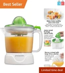 Powerful Electric Citrus Juicer, 34 Oz Capacity - Perfect For Juicing. Fixed Price $26.99.