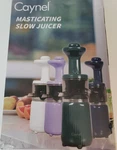 Caynel Masticating Slow Juicer 150W -cold Press, Reverse, Easy-clean Lilac New. Fixed Price $51.20.