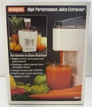 Vintage 90 S Waring High Performance Juice Extractor Model JE504-1 New Unopened. Fixed Price $50.00.
