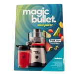 Magic Bullet Mini Juicer New With Cup & Lid, Black Silver Fruit, Veg, Greens. Fixed Price $29.99.