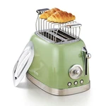 Wiltal Green Cute Retro Toaster 2 Slice With 1.58" Wide Slots,. Fixed Price $74.05.
