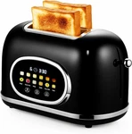 Roter Mond 2 Slice Toaster Smart Touch Screen, Retro Stainless Steel Bread. Fixed Price $89.99.