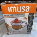 Imusa Electric Citrus Juicer 34OZ Pitcher White. Fixed Price $9.99.