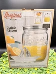 & Store Jar Original Mason Glass Citrus Juicer 33.8 Oz 3PIECE Manual New. Fixed Price $13.59.
