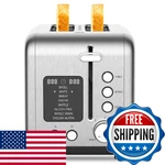 2-SLICE Bagel Toaster Stainless Steel With Screen- Single Function For. Fixed Price $53.71.