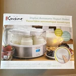 Euro Cuisine Digital Automatic Yogurt Maker YMX650, Bpa Free, 7 Glass Jars. Fixed Price $35.00.