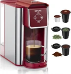 Sifene Single Serve Coffee Machine 3-IN-1 Pod Maker For K-cup Capsule Red. Fixed Price $37.95.