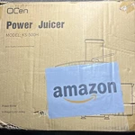 Qcen KS-500H 800W Centrifugal Electric Juicer Black/clear. Fixed Price $10.00.