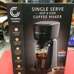 Complete Cuisine Single Serve Coffee Maker Hot & Iced Brew With Travel Cup Black. Fixed Price $30.00.