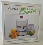 Omega Citrus Juicer Attachment Model 1500 New In Box. Fixed Price $37.99.