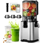 Anqtovp 3-IN-1 Cold Press Juicer Self Feeding Wide Mouth Light Gray/sale. Fixed Price $236.24.
