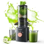 Tuumiist TM-180SJ-GRAY Cold Press Juicer With 4.6'' Large Feed Chute Fit, Dark. Fixed Price $59.00.
