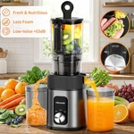 Cold Press Masticating Juicer Machine 4.35" Wide Chute Quiet Easy Clean. Fixed Price $69.99.