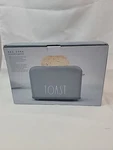 Rae Dunn 2 Slice Toaster Stainless Steel Wide Slot Gray Bagel New 1.5". Fixed Price $54.98.