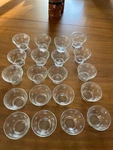 Vintage Set Of 23 Dessert Punch Cups W Polka Dot Design - Retro Chic. Fixed Price $49.99.