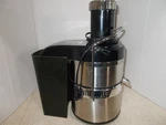 Jack Lalanne's Power Juicer Model E-1188 Stainless Steel & Black Tested -clean. Fixed Price $49.95.